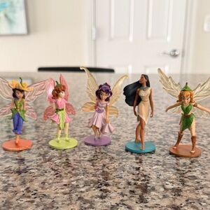 Disney Fairy Figurine Lot - Colorful Miniatures (5pcs)